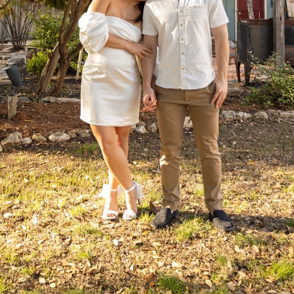 *SOLD* Nisha Strapless Mini Dress - White - Picture 5 of 5